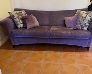 Fun purple post modern sofa