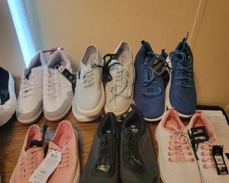 Lots of new shoes with tags