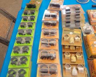 Lots of gun scope mounts