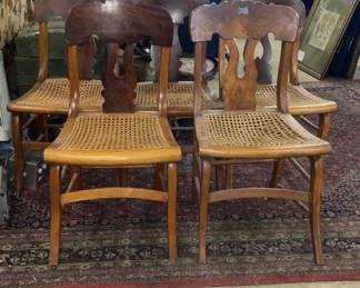 Set of maple chairs circa 1870