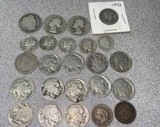 Collection of late 19th and early 20th century coins