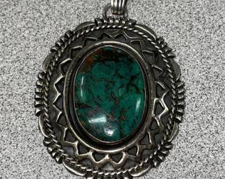 Navajo, green turquoise necklace