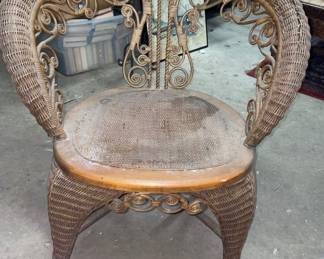 Victorian, wicker chair