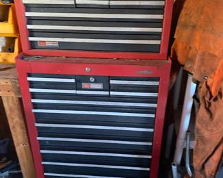 Craftsman Tool Chest ( 2 pieces ) plus a good amount of tools inside $ 280.00 for all.
