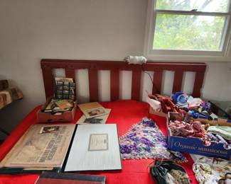 The Queen Headboard is made by the Golden Gate Design and Furniture Company. There are three pieces purchased by our passed owner....Made from the Golden Gate Bridge. https://goldengatefurniture.com/products/FURNITURE-c33776587