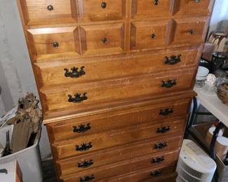 Vintage Highboy Dresser 