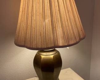 Brass lamp. 28” tall. $80.00