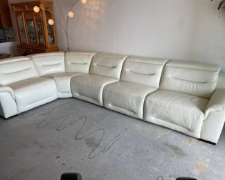 Sofia Vergara Sectional with 3 electric recliners.  13.5' long 42"d 33" t  