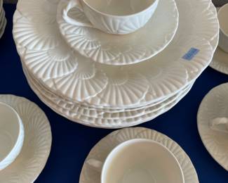 Mikasa Ocean Jewel White  55 pcs
12 cups, 12 saucers, 11 dinner plates, 11 bowls, 9 salad.  $350.00 set