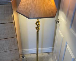 Brass Spiral floor lamp. 57.5” tall
$175.00