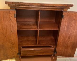 All Wood Armoire w poured Marble top: (project piece) 40"w 19.5"d 65"t                 $ 150.00        Need some TLC                                                                   Set of 4 matching bedroom pieces $250.00