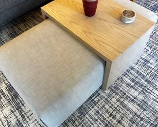 Functional 2 Piece Coffee & Ottoman Table
