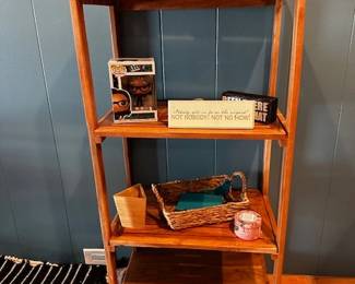 Many small shelving units