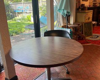 Vintage Table and 1 Swivel Chair