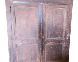 One of a kind, Early French cabinet, cabinet used for Saints Medals.