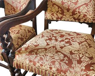 Late 1800's twist armchairs