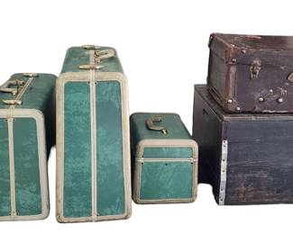 Vintage luggage and trunks