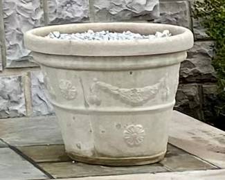 Outdoor Cement Planters (2)