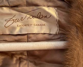 Mink Wrap from the fur Salon at Eaton's of Canada