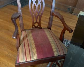 One of nine chairs