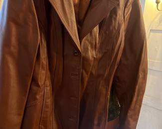 Vintage Leather coat brown