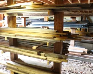 Bulk lumber, wood boards, planks, and beams