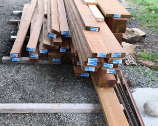 Bulk wood boards and constructions materials