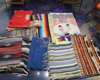 woven blankets / vintage textile $30-$60