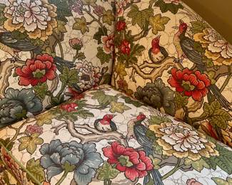 fainting couch/lounge  fabric, approx 6’3”