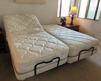 Adjustable bed.