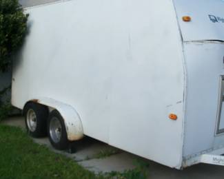 Mighty Mover car hauler trailer with side opening for exiting car. Available for pre sale, call Robert at 714 499 4199. Clean title in hand.