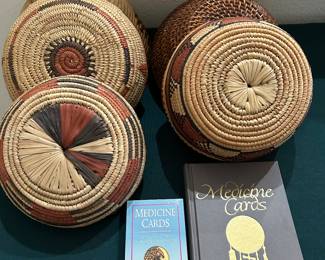 Native American baskets.