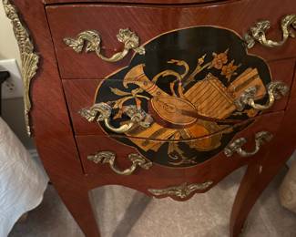 French Louis XV reproduction side table 