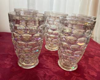 Federal Glass Iridescent 10 oz glasses