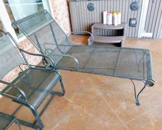 Black Metal Mesh Patio Funiture 