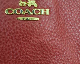 Coach Red Leather Purse 