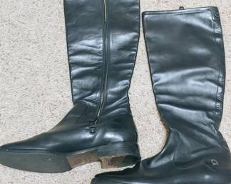 Ladies Cole Haan Black Leather Boots size 9.5