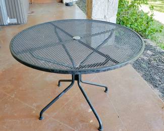 Black Metal Mesh Patio Funiture 