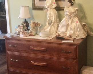 Dresser and bride dolls