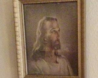 Christ print framed