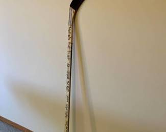 Signed hockey stick