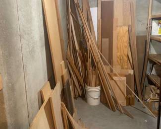 Scrap wood. Located in the basement. Winner must take all. Doesnât include the boxes of tile in corner