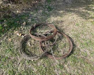 Rolls of twisted non-barb fence wire