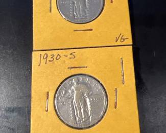 1930 P and S Standing Liberty Quarter
