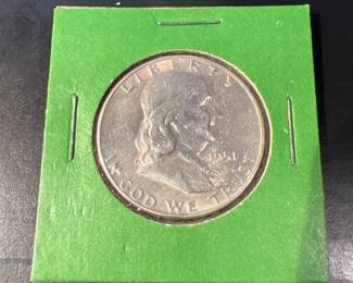 1951 S Franklin Half Dollar