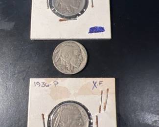 1934 1935 1936 Buffalo Nickels
