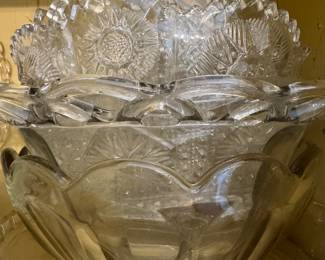 100+ pieces of cut crystal - dishes, bowls, glasses...