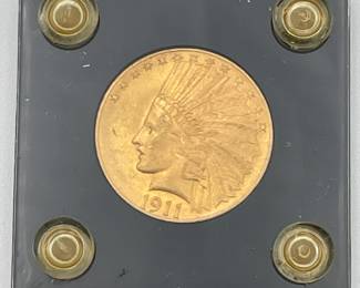 1911 $10 Indian Head U.S. Gold Coin