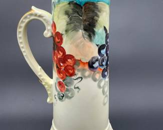 Limoges Hand Painted Artist Signed Tankard