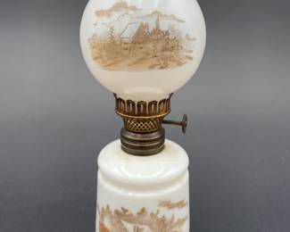 Mini Lamp with Scenic Depictions